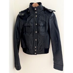 Zara Black Leather Women's Jacket